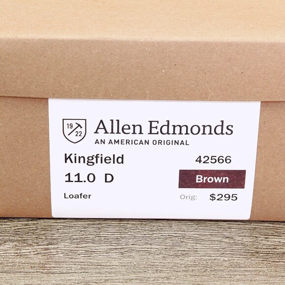 Allen Edmonds KINGFIELD 11 D Brown * add $15 new Cedar Trees main image 12